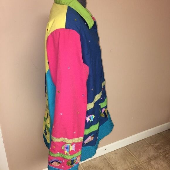 Quaker Factory lined blazer size Large nautical - Picture 4 of 8